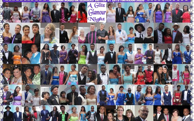 Gansbaai Academia Leerders Skitter by 2015 Matriekafskeid, Collage : Monica Hayes